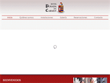 Tablet Screenshot of hotelposadadelcarmen.com.mx